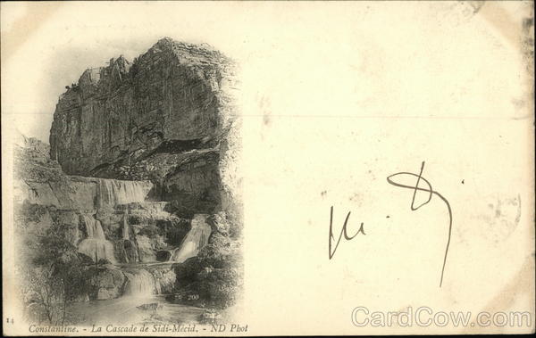 La Cascade de Sidi-Mecid Constantine Algeria Africa
