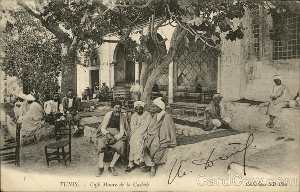 Cafe Maure de la Casbah Tunis Tunisia Africa