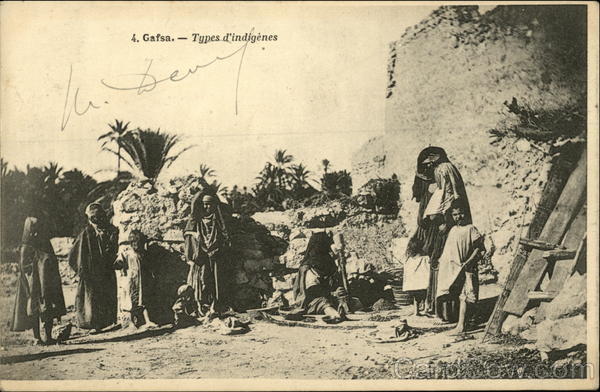 Native People Gafsa Tunisia Africa