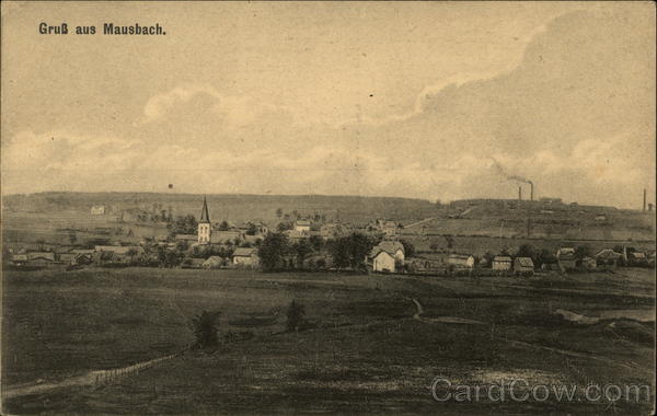 View of Town Mausbach Germany