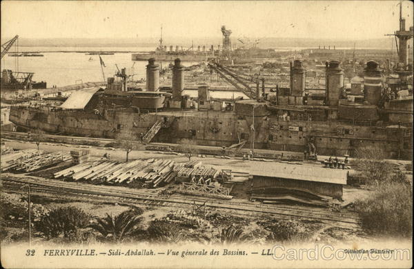 Ferryville - Sidi-Abdallah - Vue générale des Bassins Menzel Bourguiba Tunisia