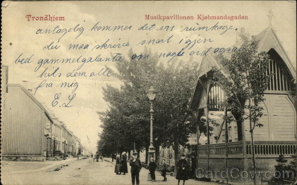 Trondhjem - Musikpavillonen Kjøbmandsgaden Trondheim Norway