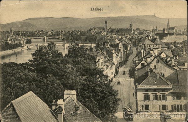 View of the City Basel Switzerland