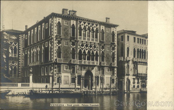 Grand Canal - Palazzo Franchetti Venice Italy