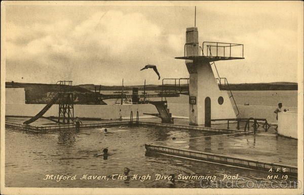 The High Dive, Swimming Pool Milford Haven Wales