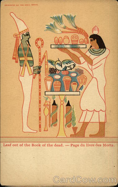 Leaf out of the book of the dead Egypt Africa