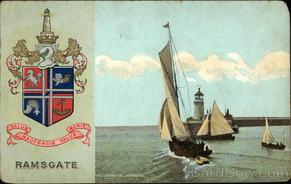 Lighthouse and Yachts Ramsgate England Kent