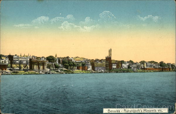 Aurangzeh's Minarets Benares India