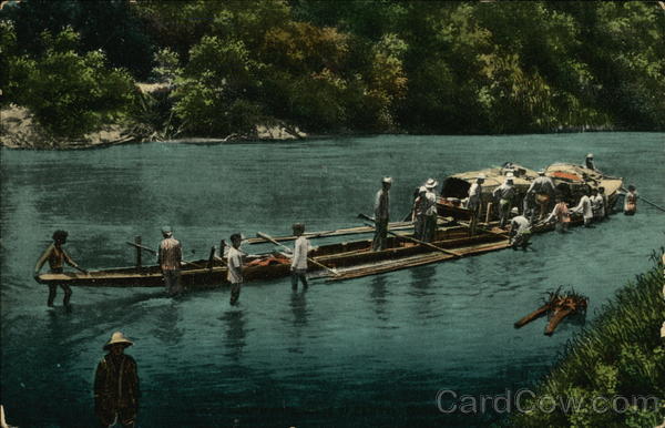 People Loading and Preparing Kasko Boat Pawan Philippines