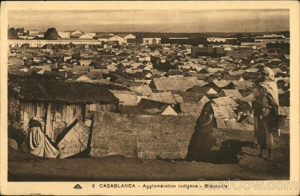 6 Casablanca - Agglomération indigène - Bidonville Morocco