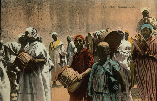 84. - Fez. - Musiciens arabes Fes Morocco Africa