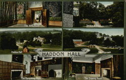 Haddon Hall Bakewell, England Postcard Postcard