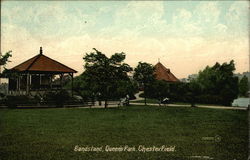 Bandstand, Queen's Park Chesterfield, England Postcard Postcard
