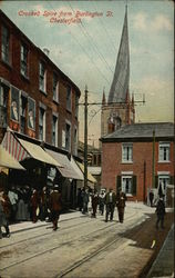 Crooked Spire from Burlington Street Postcard