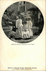 Rescued Famine Orphans, South India Postcard