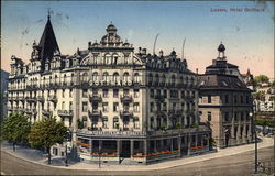 Luzern, Hotel Gotthard Postcard