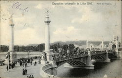 Exposition universelle de Liége 1905. Pont de Fragnée Postcard