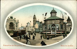 Exposition of 1910 - Dans les Jardins Postcard