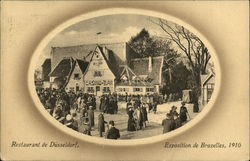 Exposition of 1910 - Restaurant de Dusseldorf Brussels, Belgium Benelux Countries Postcard 