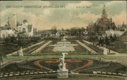 EXposition of 1910 - Jardin de Paris Brussels, Belgium Benelux Countries Postcard Postcard