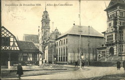 Exposition of 1910 - Allee des Concessions Postcard
