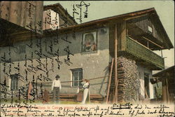Native house of Titian in Campo at Cortina Italy Postcard Postcard