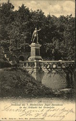 Rhein Jager Battalion Number 8 Monument Postcard