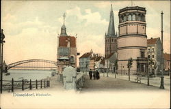 Rheinufer Düsseldorf, Germany Postcard Postcard
