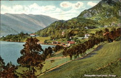 View from Lardal Thelemarken, Norway Postcard Postcard