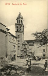 Iglesia de San Pedro Seville, Spain Postcard Postcard