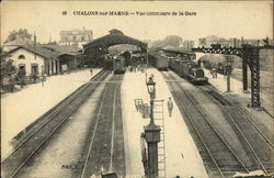 39 - Vue intérieure de la Gare Postcard