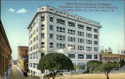 Plaza Principal and Gonzalez Padin Department Store San Juan, PR Puerto Rico Postcard Postcard