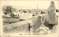 Arabic Women on the Terraces Postcard