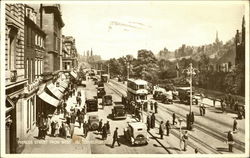 Princes Street from West End Postcard