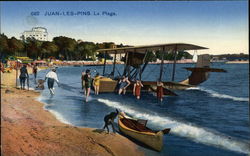 La Plage - Beach Postcard