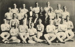 1907 Gymnastic Society Participants Postcard