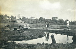 Part of the world faous Pitch Lake; Trinidad, B.W.I La Brea, Trinidad and Tobago Caribbean Islands Postcard Postcard