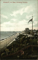 Beach and Parade Westcliff-on-Sea, England Postcard Postcard