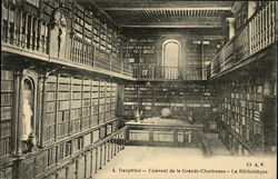 Couvent de la Grande-Chartreuse - la Bibliotheque Postcard