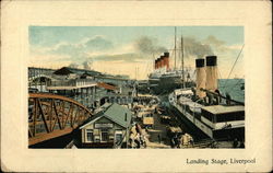 Landing Stage Liverpool, England Merseyside Postcard Postcard
