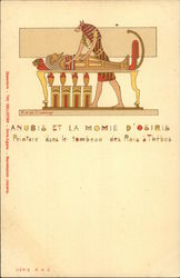 Anubis et la Momie D'Osiris Peinture dans le tombeau des Rois a Thebes Postcard