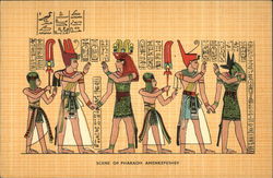 Scene of Pharaoh Amenkepeshef Postcard