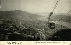 View of Onomichi Harbour from Senko Ji-Yama Postcard
