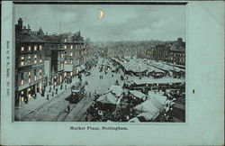 Market Place Nottingham, England Postcard Postcard