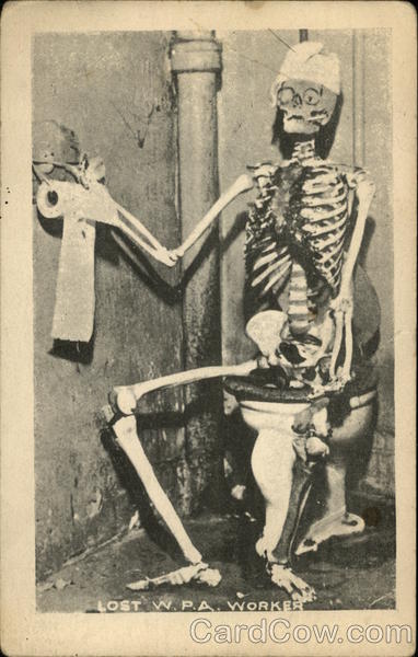 Lost W.P.A. Worker Comic, Funny