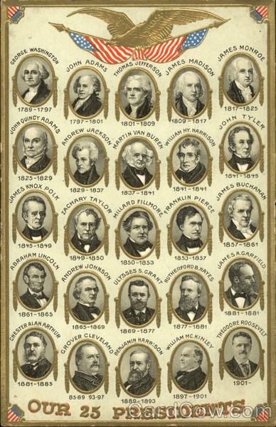 Our 25 United States Presidents