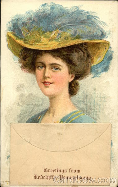 Glamour Woman with Blue Hat Redclyffe Pennsylvania