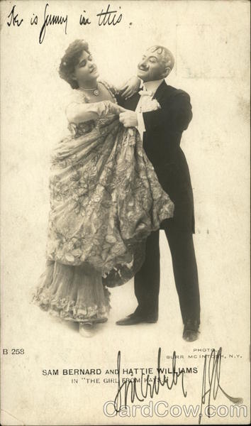 Sam Bernard and Hattie Williams in The Girl From Hays
