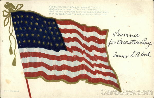 American Flag with Poem Patriotic