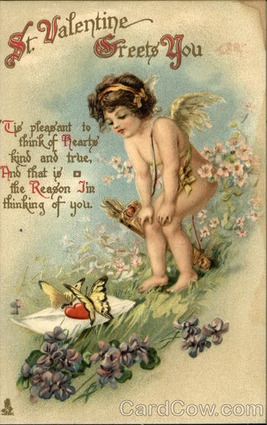 St. Valentine Greets You with Cupid
